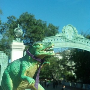 First stop: Sather Gate on the UC Berkeley campus